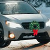 PACKOVE Car Christmas Wreath Car Christmas Reef Light up Artificial