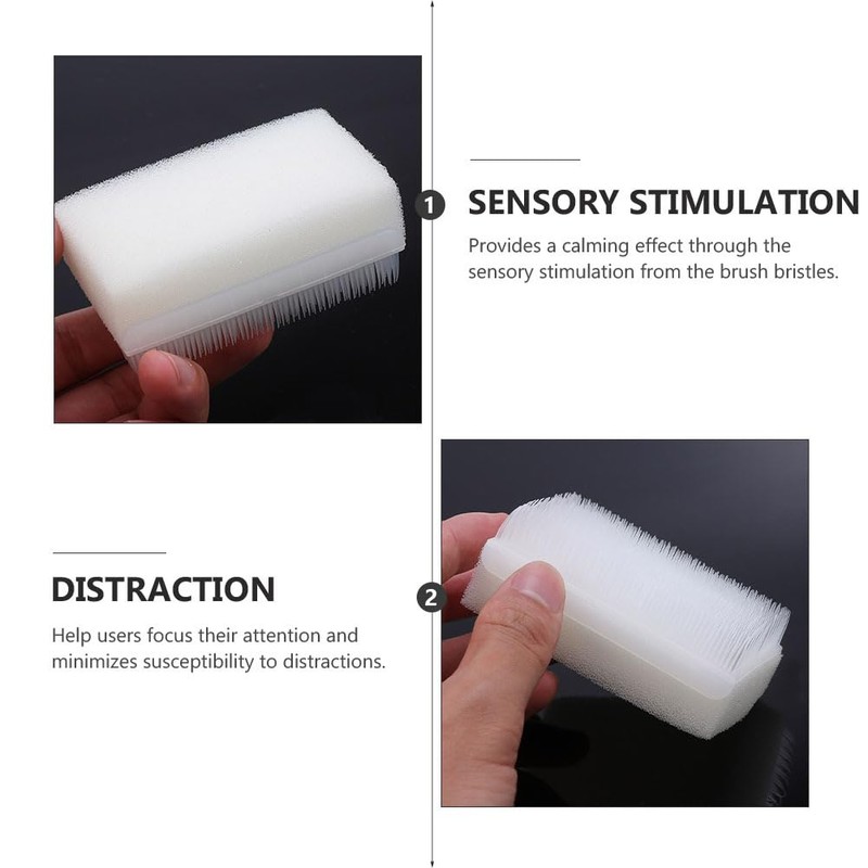 FOMIYES Therapy Brush, 2Pcs Therapressure Brush for for Sensory Brushing,
