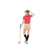 HUSTONY Summer UV Protection Korean Golf Socks Two-Tone Faux Leggings