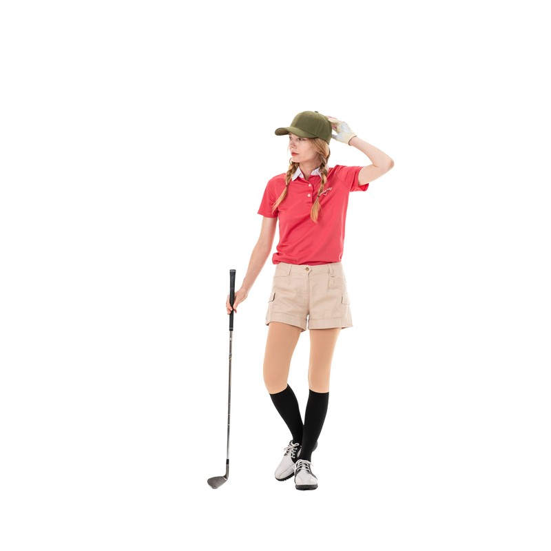 HUSTONY Summer UV Protection Korean Golf Socks Two-Tone Faux Leggings