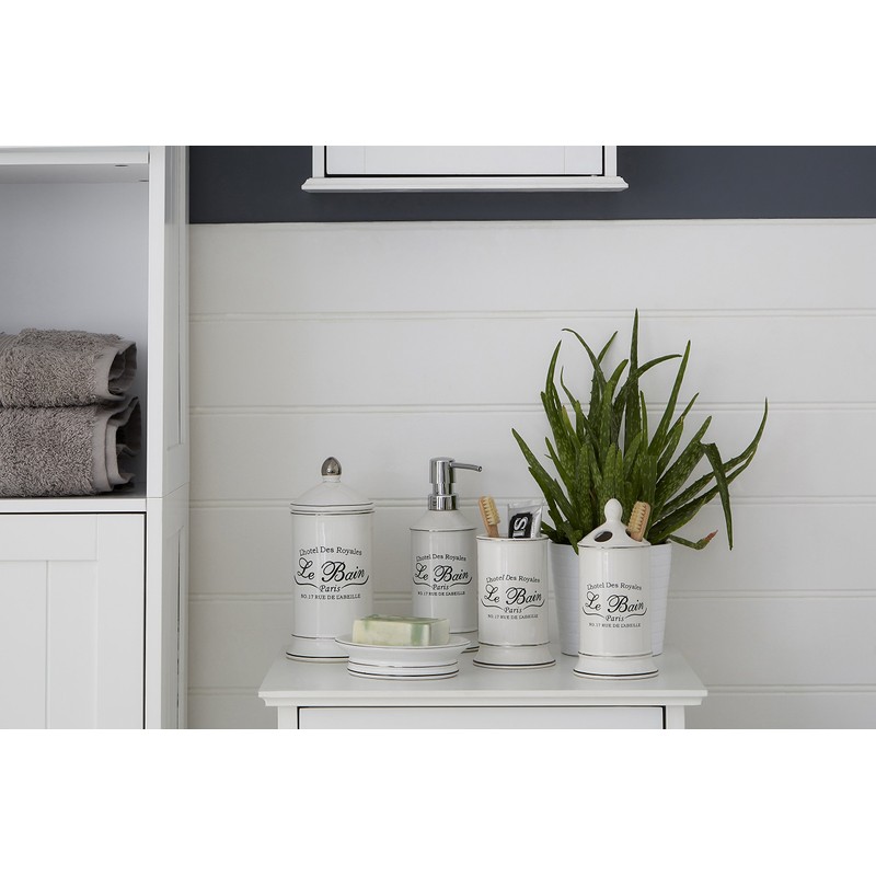 Premier Housewares Le Bain Soap Dish - White Ceramic