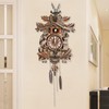 ReqianXH Retro Cuckoo Wall Clock Cuckoo Chime Adjustable Volume Wall
