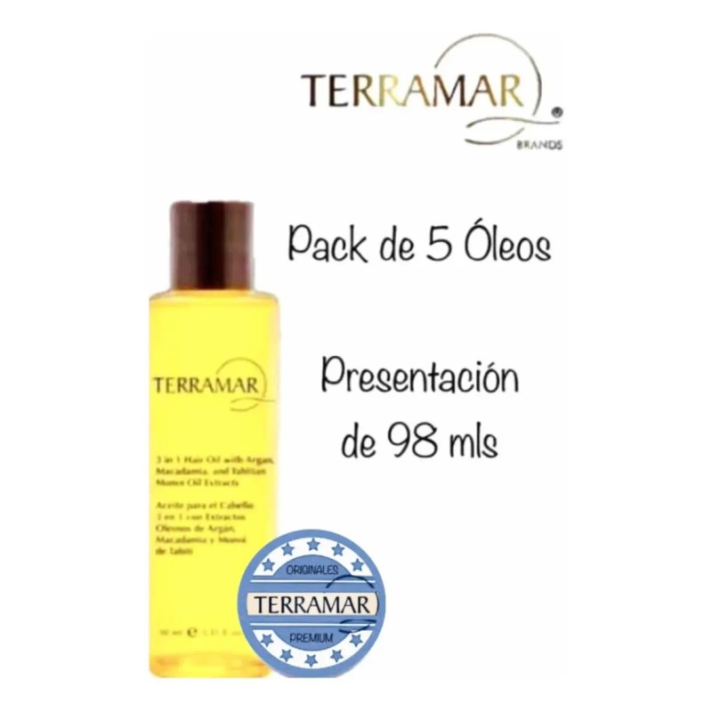 Pack De 5pzas Óleo Capilar 3 En 1 Terramar De