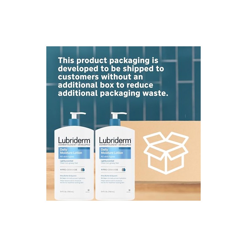 Lubriderm Loci?n Hidratante Diaria + Pro-ceramida con Manteca
