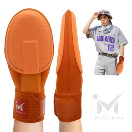 Sliding Mitt for Youth and Adult, Baseball Softball Glove for Hand Protection, Drippy Drip Accessory Ambidextrous Design (Orange, M/Ages 6-12)