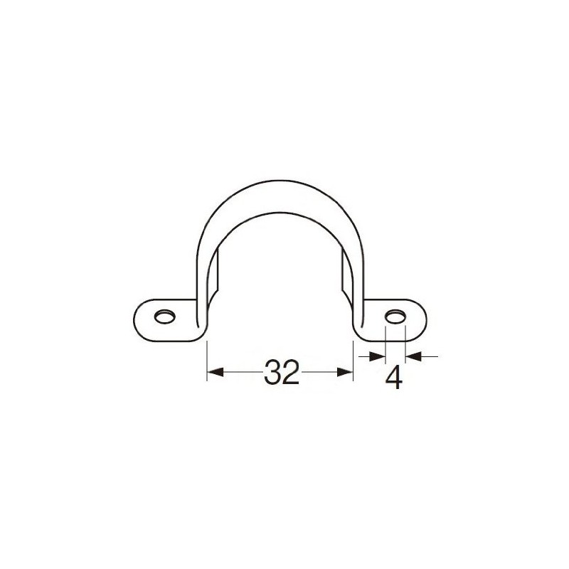 SANEI R61-5S-25 Piping Parts Stainless Steel Saddle Band for Fixing