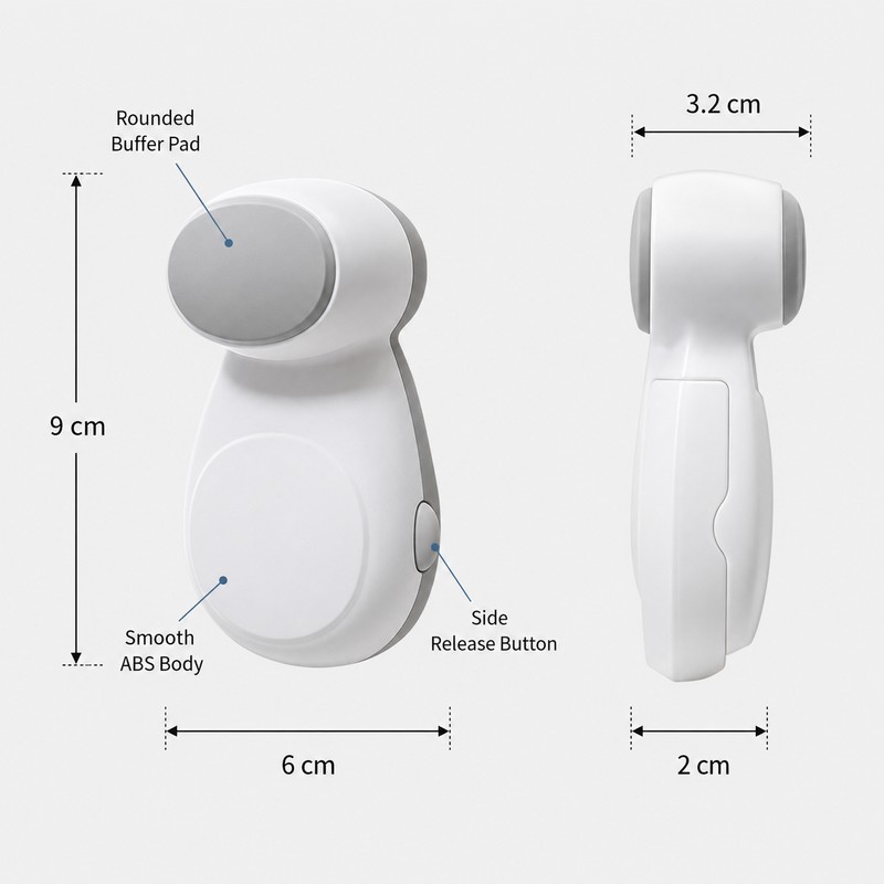2 Pack Child Safety Door Stopper Anti-Pinch Protector with 3M