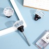 Amylove Glass Door Knobs Mortise Style Fluted Crystal Door Knobs