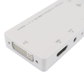 BeMatik Mini Display Port to VGA Adapter DVI-HDMI Audio White