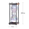 Rainbow Hourglass Timer 60 Minute, Wooden Frame Decorative Sand Timer