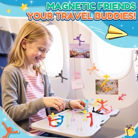 FINDMAG 20Pcs Fridge Magnets People,Travel Magnetic Figures for Adults, Colorful Humaniod Magnetic Men, Funny Fidget Stress Relief for Office, Locker, Refrigerator, Road Trips, School Decor, Travel