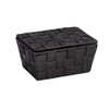 WENKO storage basket with lid Adria - bathroom basket, 19