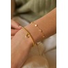 Estella Bartlett Moon CZ Gold Plated Stretch Sienna Bracelet