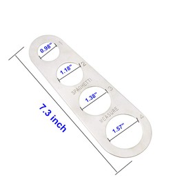 Stainless Steel Spaghetti Measure Tool, 4 Serving Portion Control Cooking Tools, Noodles Pasta Portion Control Gadgets (2 Pack)