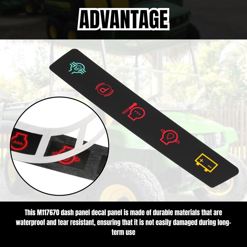 Dash Panel Decal Instrument Panel Indicator Label Sticker Replace M117670