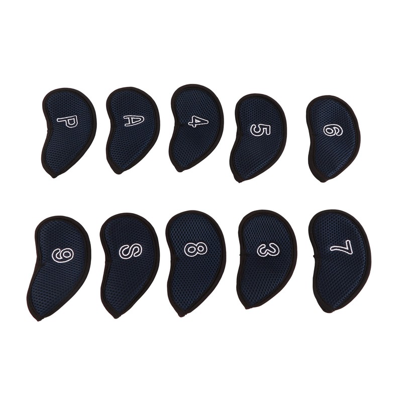 10pcs Golf Iron Covers Set with Numbers Waterproof Golf Head