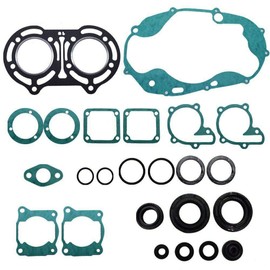 SEMOLTO SEMOLTO Engine Gasket Set With Oil Seals Kit For 1987-2006 Yamaha Banshee YFZ350 with Oil Seals Top & Bottom End Engine Set