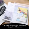 Plastic Wallets A4-12 Pack Folders Waterproof Plastic Wallets Document Folder