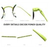 FONEX Acetate Titanium Glasses Frame Men 2024 New Round Eyeglasses