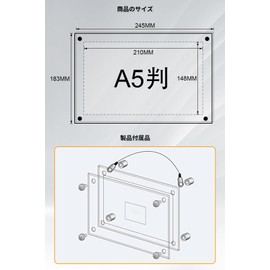 LIDCOM Acrylic Photo Frame, Acrylic Picture Frame, Stand, Wall Hanging, Acrylic Picture Frame, Double-Sided Transparent Tabletop Display Picture, Poster, Picture Frame, Picture, Award Certificate, Anniversary, Acrylic Photo Frame (5.8 x 8.3 inches (148 x