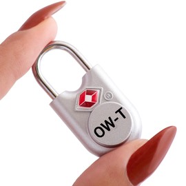 TSA Approved Luggage Locks Padlocks (2 Pack) OW-Travel Suitcase Locks with Keys. Heavy Duty Zinc Alloy Suitcase Padlocks with Key Lock for Luggage, Bag, Case, Backpack, Rucksack, Gym Locker (Silver)