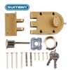 SUMBIN Jimmy Proof Deadbolt Lock with Keyed (Gold Color) with