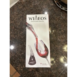 Wineos Wine Aerator Pourer Spout - Includes Wine Decanter With Aerator And Stand W/B