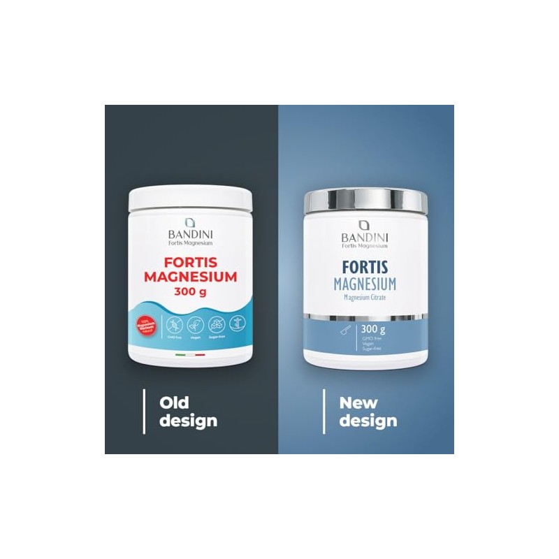 Bandini® Fortis Magnesium 300gr Vegan - Complete Mag Powder