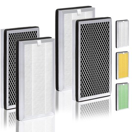 MA-15 Replacement Filter Compatible with Medify Air MA-15 Air Purifier and 3-in-1 Composite Filtration with H13 True HEPA Filter, Fine Pre-Filter and Efficient Activated Carbon Filter, 4-Pack