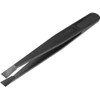 bnafes Black Plastic Slant Flat Tip Anti-static Tweezers 4.7 Inch