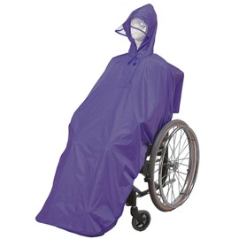 Angel Wheelchair Rain Coat Care Rain Purple