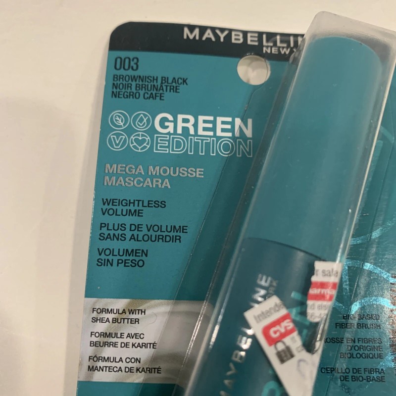 2 ~ Maybelline Green Edition Mega Mousse MASCARA 003 Brownish