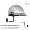 Ciieeo Sturdy Iron Bike Helmet Rack Hat Display Holder for