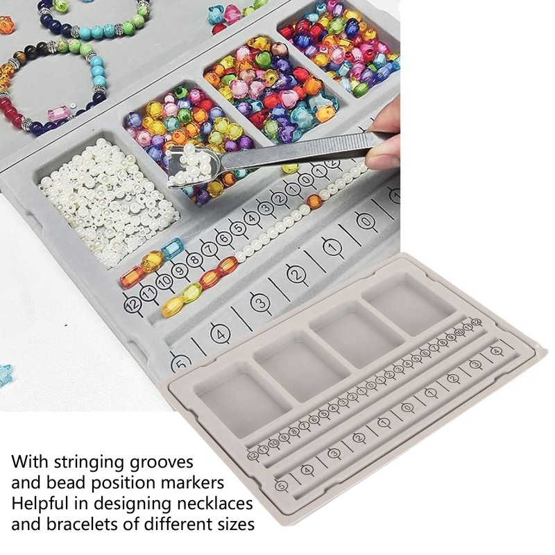 Bead Design Mat Flocked Bracelet Beading Board for DIY Bracelet