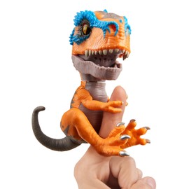 Untamed T-Rex by Fingerlings – Scratch (Orange) - Interactive Collectible Dinosaur - By WowWee