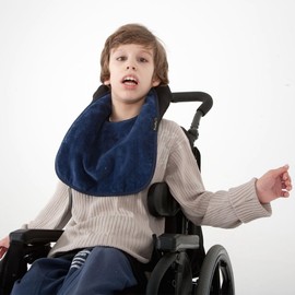 Mum 2 Mum PLUS Adult/Special Needs Back Opening Feeding Apron in Purple