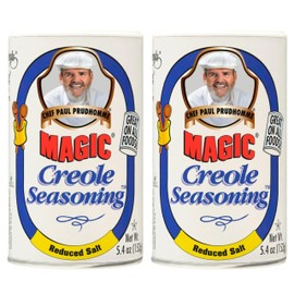 Chef Paul Magic Seasoning Blends Magic Creole Seasoning | Gluten Free | All Purpose Seasoning for Meat, Seafood & Vegetables | Kosher & Halal Certified | 5.4 oz (Pack of 2)