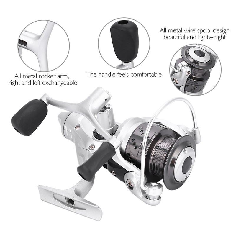 CZR Series Spinning Fishing Reel with Exchangeable Handle Baitcasting for
