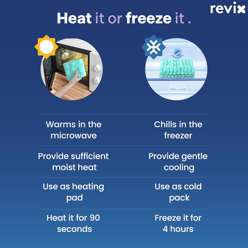 REVIX 6 * 12" Moist Heating Pad Microwavable, Reusable Microwave