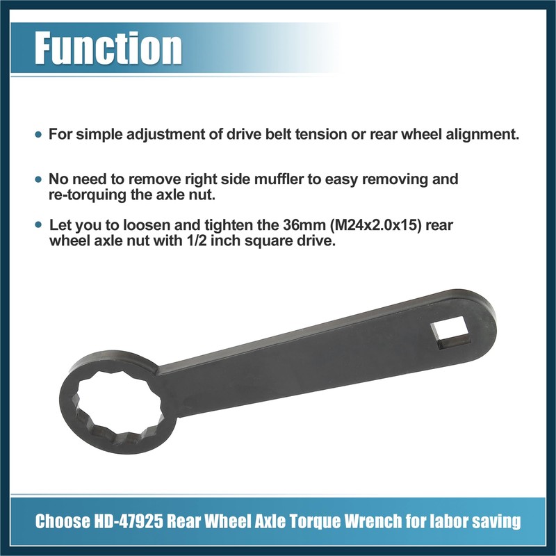 TUCKBOLD 36mm Rear Wheel Axle Nut Torque Wrench Hand Tools