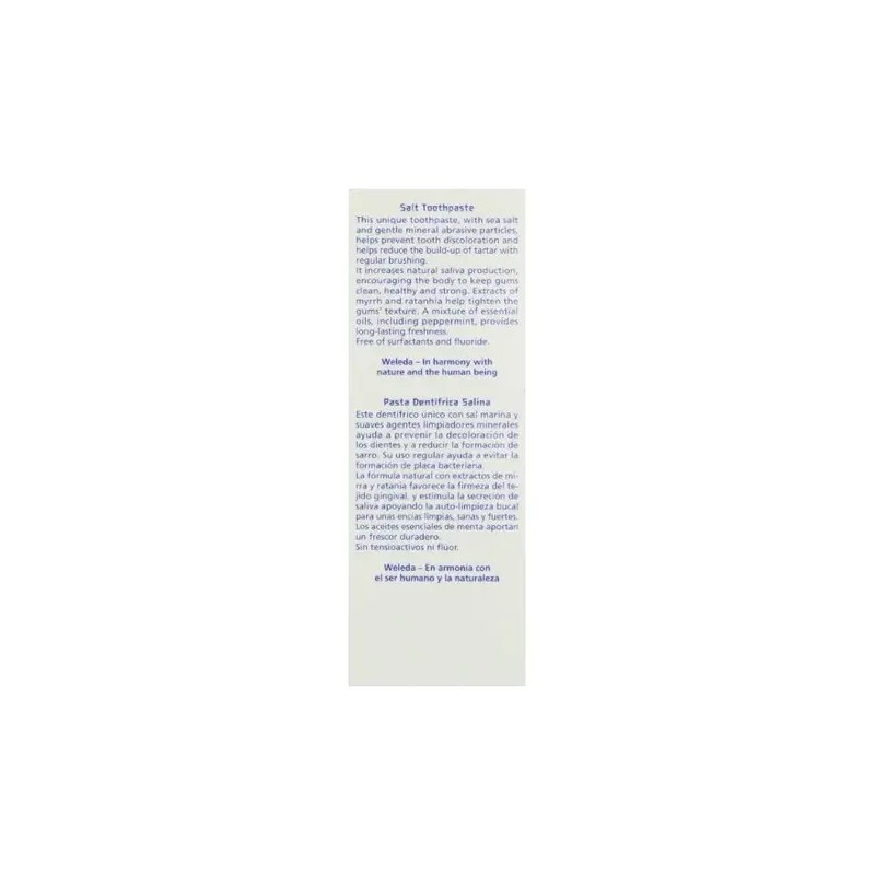 Weleda Sal Pasta De Dientes, Onza 2,5-fluid (pack De 2)