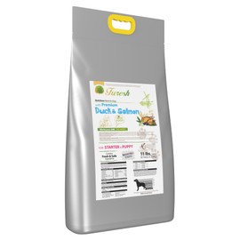 Alpha Dog Series FURESH Premium Natural Dry Dog Food Kibble | Duck + Salmon Recipe | Limited Ingredients | Natural Balance Dog Food Small Dogs, Puppies + Medium Breeds | Starter & Puppy (11 lbs.)