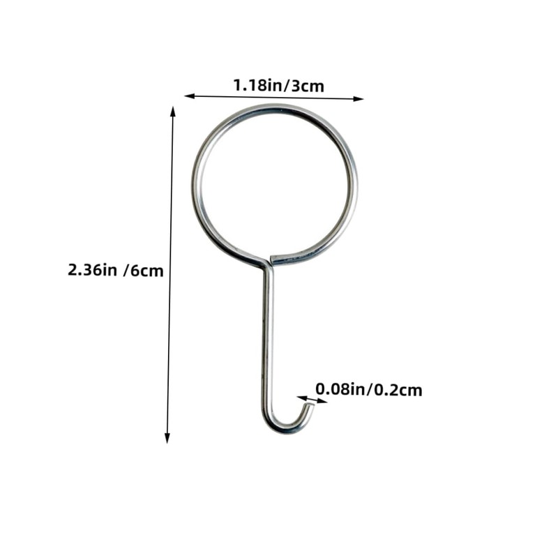 LIFKOME 10pcs Stainless Steel Drain Key Lifting Hooks Ergonomic Shower