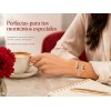 Pulseras Para Parejas Promesa Moissanita Oro Blanco 18k Plat