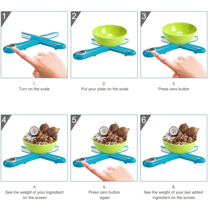 Camry 5KG/1G LCD Foldable Digital Electronic Kitchen Scales, Digital Scale