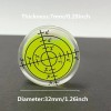 NoBrand 6Pcs Small Circular Bubble Spirit Level Double Sided Adhesive