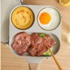 Nonstick Egg Pan Egg Frying Pan 3 Section Square Grill