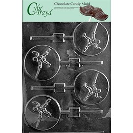 FENCING LOLLY chocolate candy mold