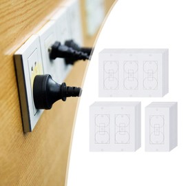 Milageto 20Pcs Wall Plate Outlet Sealers, Outlet Insulation Gasket Sealers Convenient Insulating Switch Sealers for Toggle, Apartment