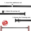 Tension Curtain Rod, 51-126 Inch,Spring Closet Rod, for Windows or